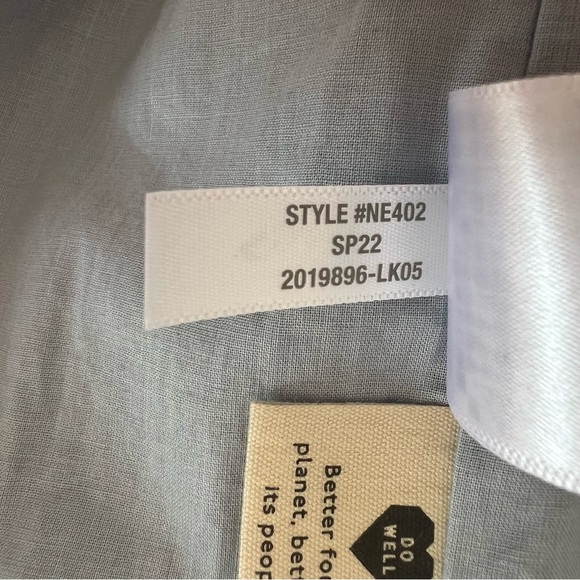 NWT Madewell Cotton-Linen Relaxed Larsen Blazer in Blue Windowpane - Picture 10 of 10